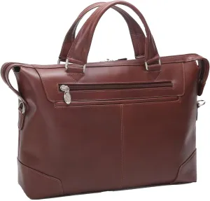 McKlein R Series Arcadia 17" Leather Slim Laptop Briefcase