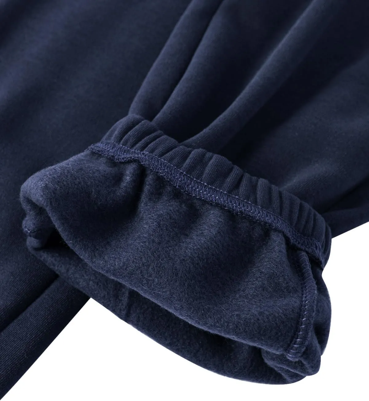 Mens Fleece Sweatpants Cotton Elastic Bottom Joggers with Pockets Active Athletic Baggy Running Sweat Pants