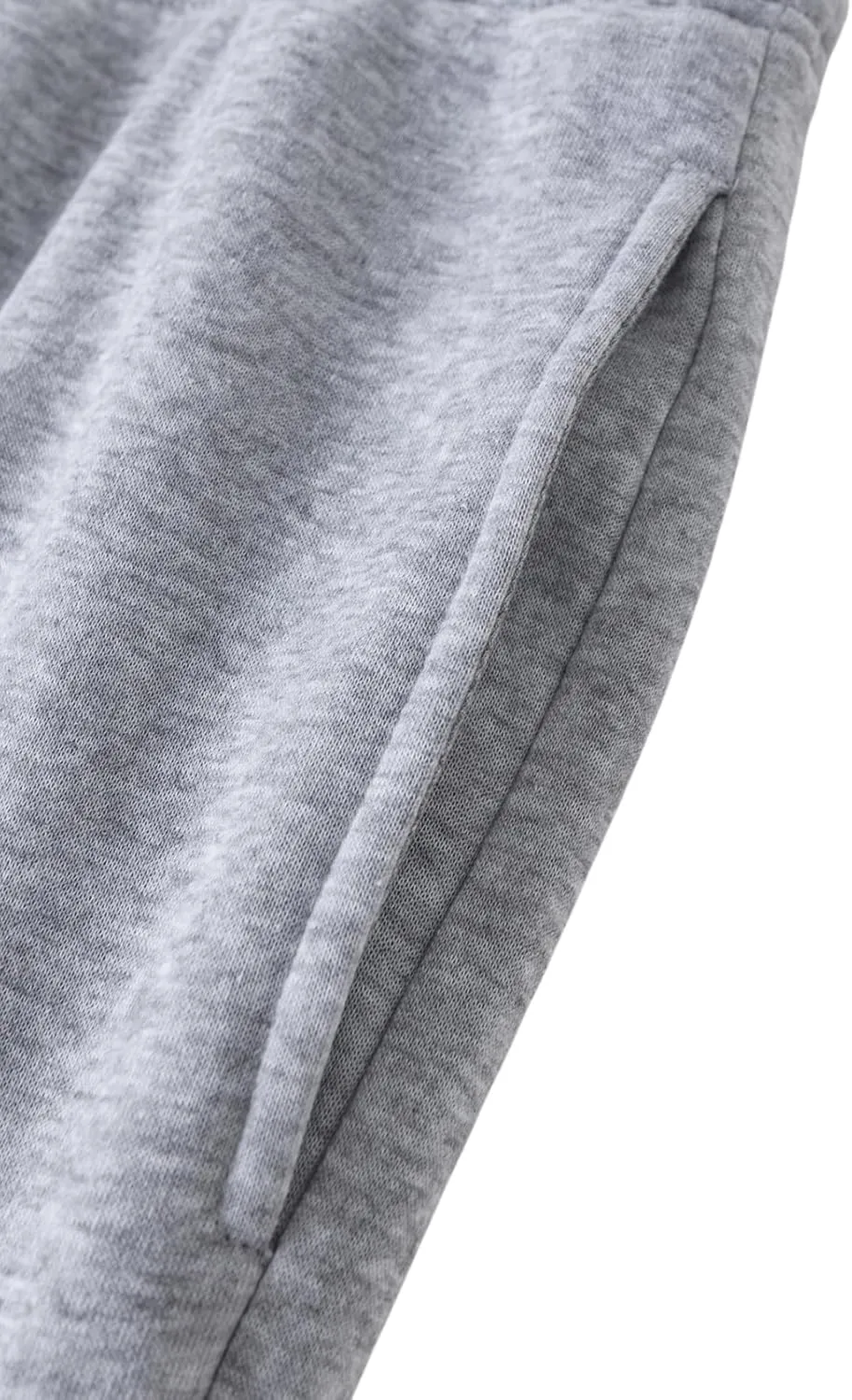 Mens Fleece Sweatpants Cotton Elastic Bottom Joggers with Pockets Active Athletic Baggy Running Sweat Pants