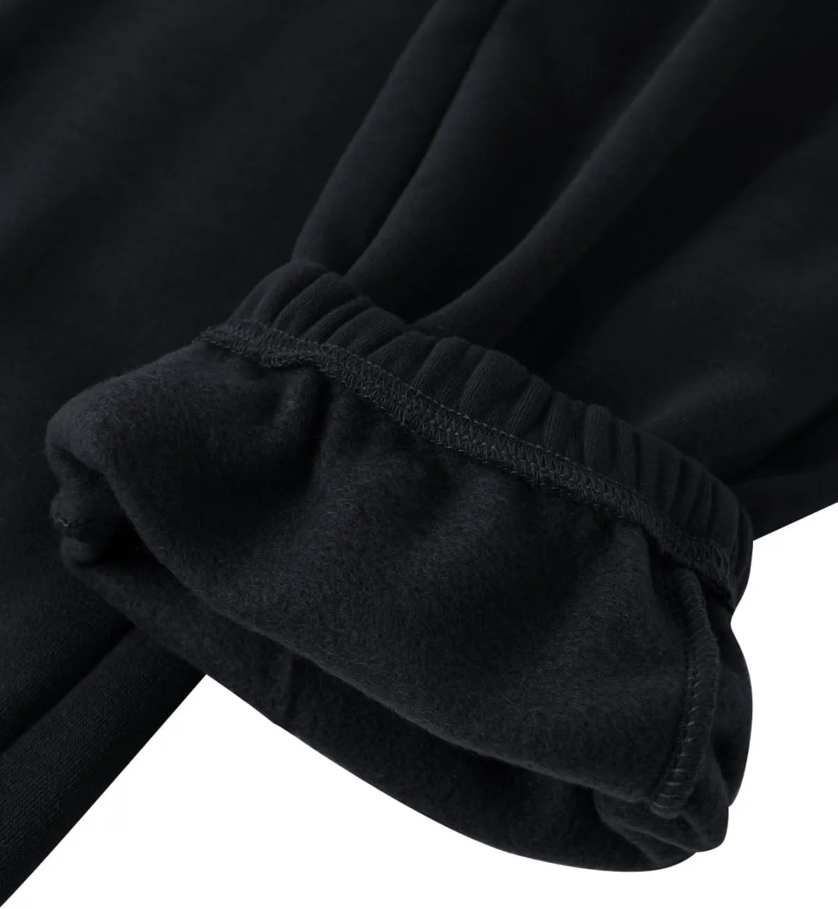 Mens Fleece Sweatpants Cotton Elastic Bottom Joggers with Pockets Active Athletic Baggy Running Sweat Pants