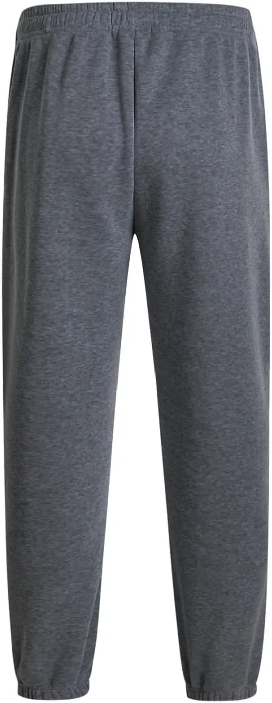 Mens Fleece Sweatpants Cotton Elastic Bottom Joggers with Pockets Active Athletic Baggy Running Sweat Pants