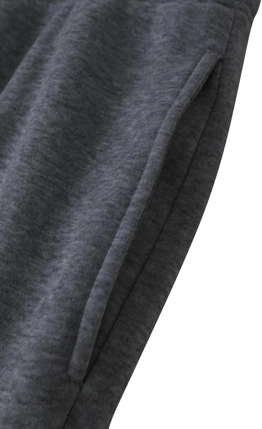 Mens Fleece Sweatpants Cotton Elastic Bottom Joggers with Pockets Active Athletic Baggy Running Sweat Pants
