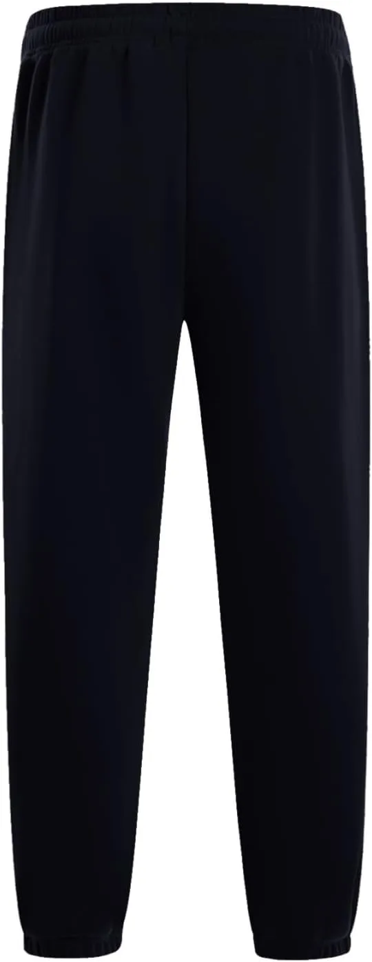 Mens Fleece Sweatpants Cotton Elastic Bottom Joggers with Pockets Active Athletic Baggy Running Sweat Pants