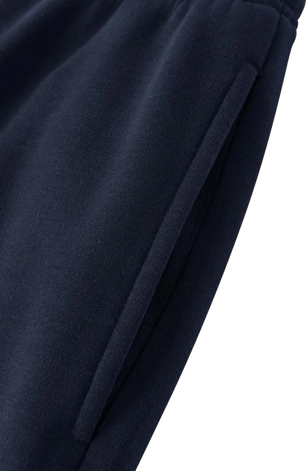 Mens Fleece Sweatpants Cotton Elastic Bottom Joggers with Pockets Active Athletic Baggy Running Sweat Pants