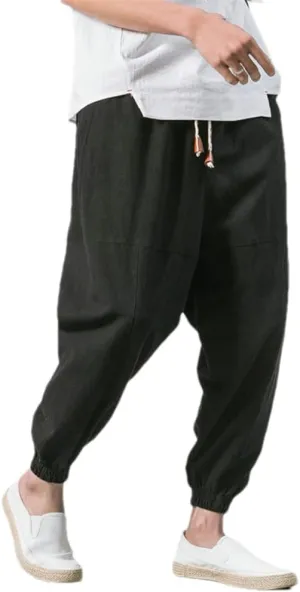 Men's Jogger Sweatpants Loose Harem Pants Casual Trousers Bloomers Streetwear Harajuku Pant