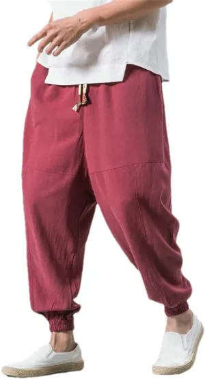 Men's Jogging Pants Streetwear Loose Casual Cotton Trouser Harem Pants Harajuku Sweatpants