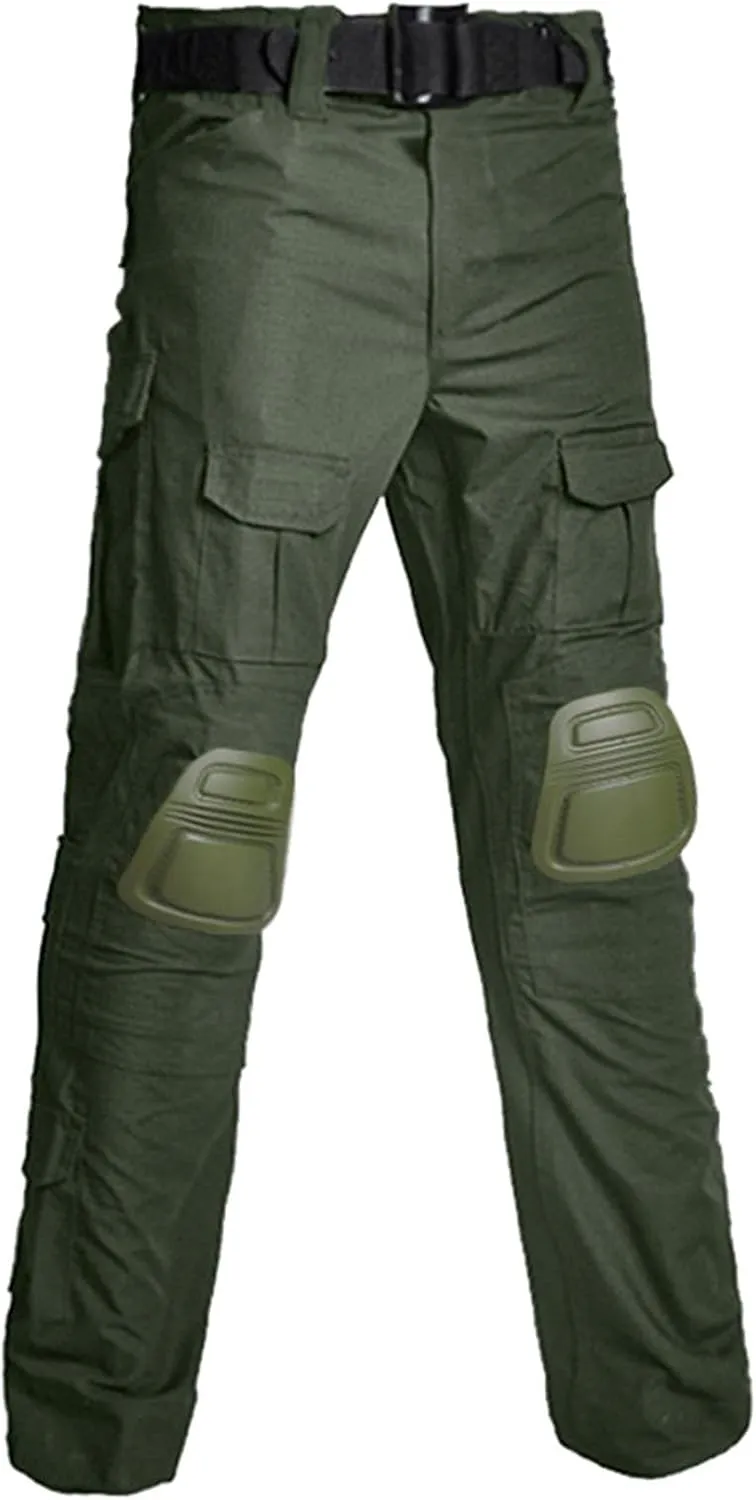 Men's Military Combat Pants with Knee Pads Vintage Stretch Slim Fit Tactical Pants Outdoor Hunting Cargo Pants 2025