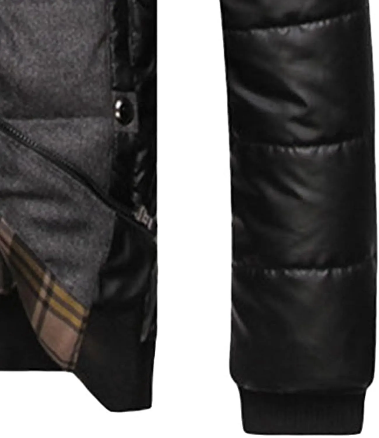 Men's Stand Collar Winter Jacket Male Patchwork Slim Fit Thicken Quilted Jacket Man Casual Cotton Padded Warm Coat