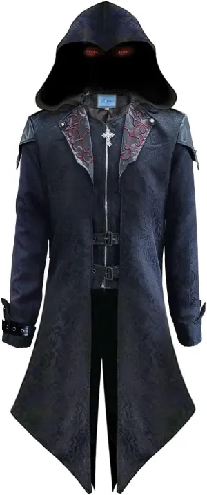 Men's Steampunk Tailcoat Jacket Gothic Stage Uniform Halloween Costume