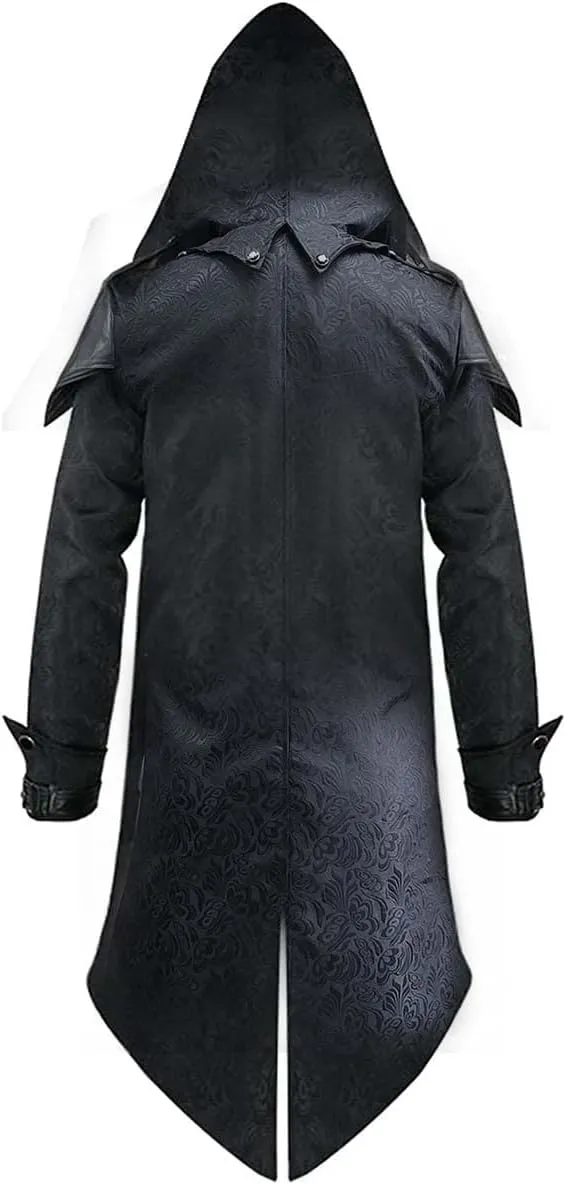 Men's Steampunk Tailcoat Jacket Gothic Stage Uniform Halloween Costume