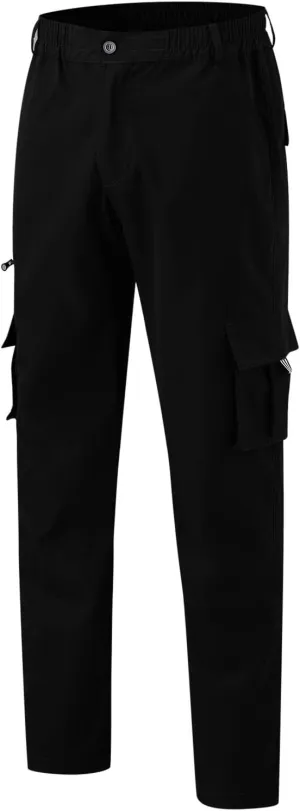 Mens Stretch Cargo PantsMen's Causal Cargo Pants Solid Color Multi Pockets Straight Trousers Loose Fit Hiking Joggers Sport SweatpantsSkinny Chino