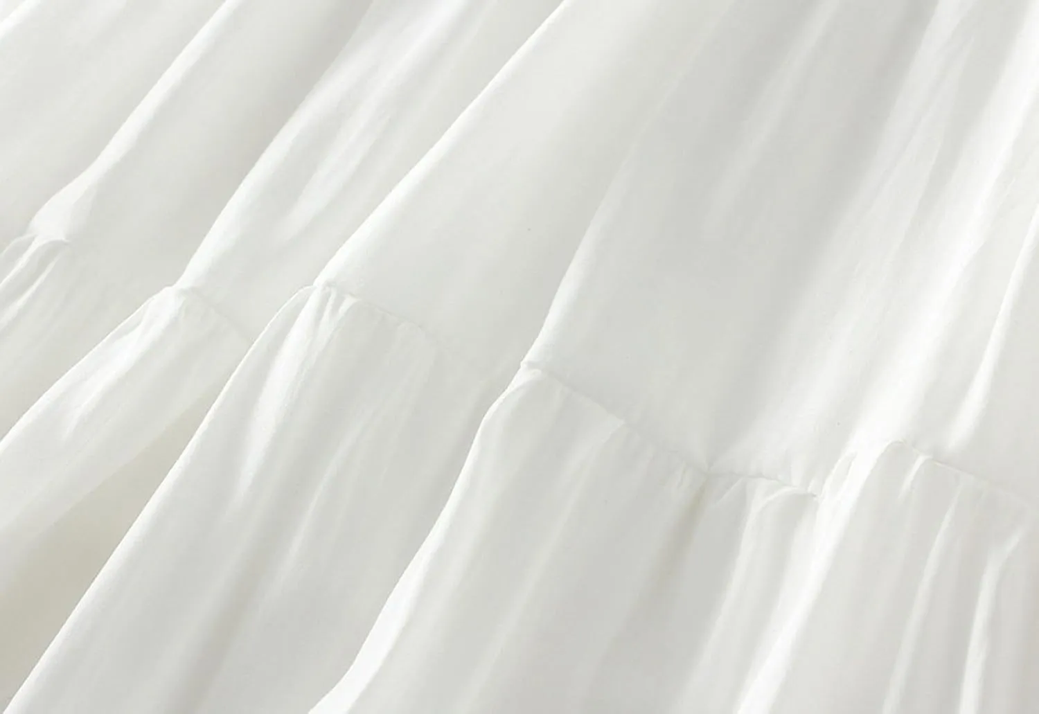 Midi Skirt for Women HIgh Waist A-line Summer Skirts Pleated Tiered Flowy Swing Beach Skirt