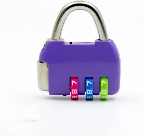 Mini 3 Digit Combination Travel Luggage Suitcase Backpack Handbag Code Lock Padlock (Color : E) (A)
