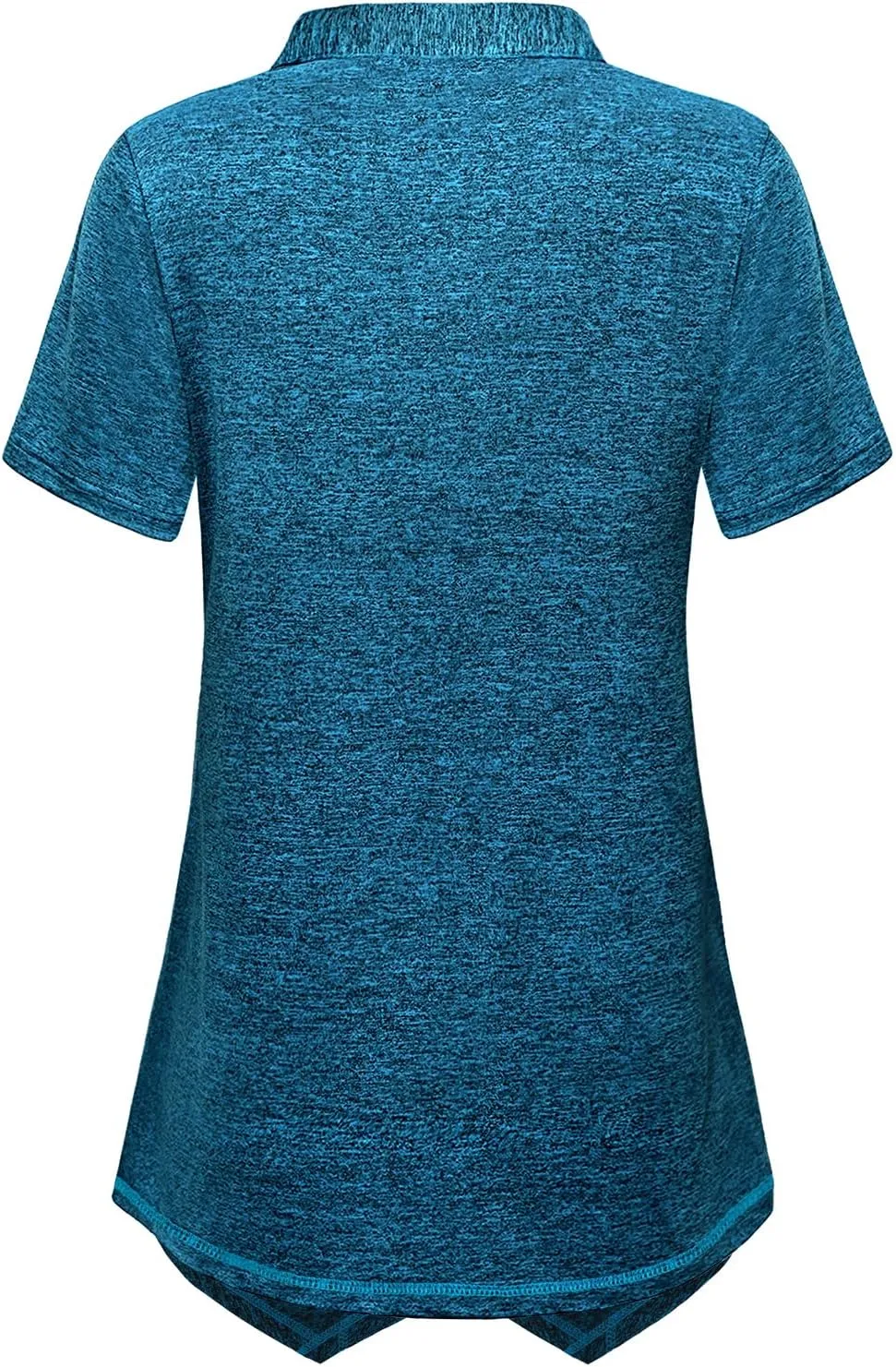 MISS FORTUNE Women's Workout Tops Golf Polo Short Sleeve V Neck Shirts Lightweight Moisture Wicking Athletic Tennis Work Top