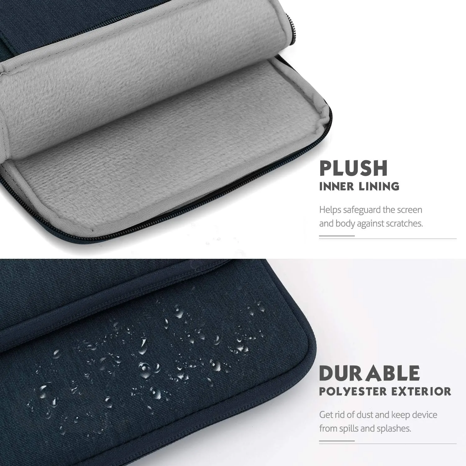 MoKo Laptop Sleeve Bag for 13.3-14 Inch, Notebook Carrying Case with Pocket Fits New MacBook Pro M3/M2 14" /13" M2/M1 Pro/M1 Max 14.2 2023-2021/Air 13.6" M2 2022, Surface Pro 9/8 13", Indigo