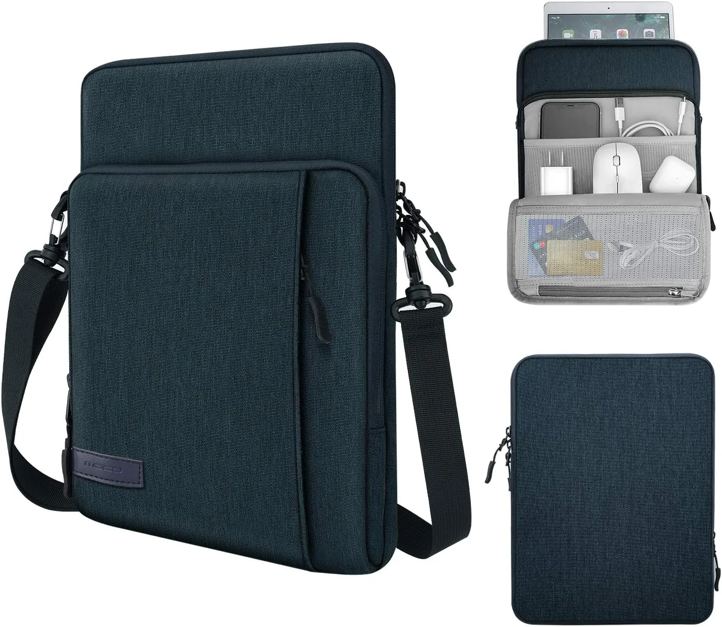 MoKo Laptop Sleeve Bag for 13.3-14 Inch, Notebook Carrying Case with Pocket Fits New MacBook Pro M3/M2 14" /13" M2/M1 Pro/M1 Max 14.2 2023-2021/Air 13.6" M2 2022, Surface Pro 9/8 13", Indigo