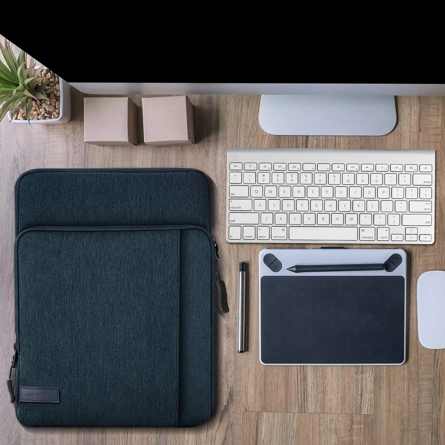 MoKo Laptop Sleeve Bag for 13.3-14 Inch, Notebook Carrying Case with Pocket Fits New MacBook Pro M3/M2 14" /13" M2/M1 Pro/M1 Max 14.2 2023-2021/Air 13.6" M2 2022, Surface Pro 9/8 13", Indigo
