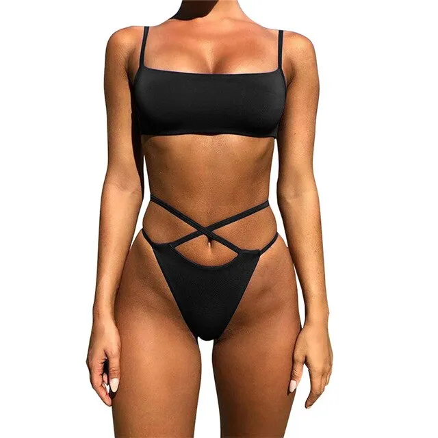 Mujer Criss-Cross Body Suits
