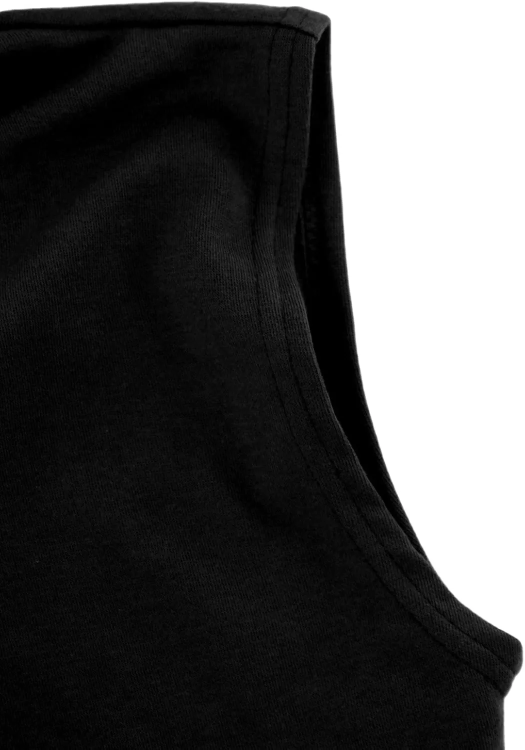 Ohoo Men's Workout Hooded Tank Tops Muscle Cut Off Sleeveless Gym Hoodies