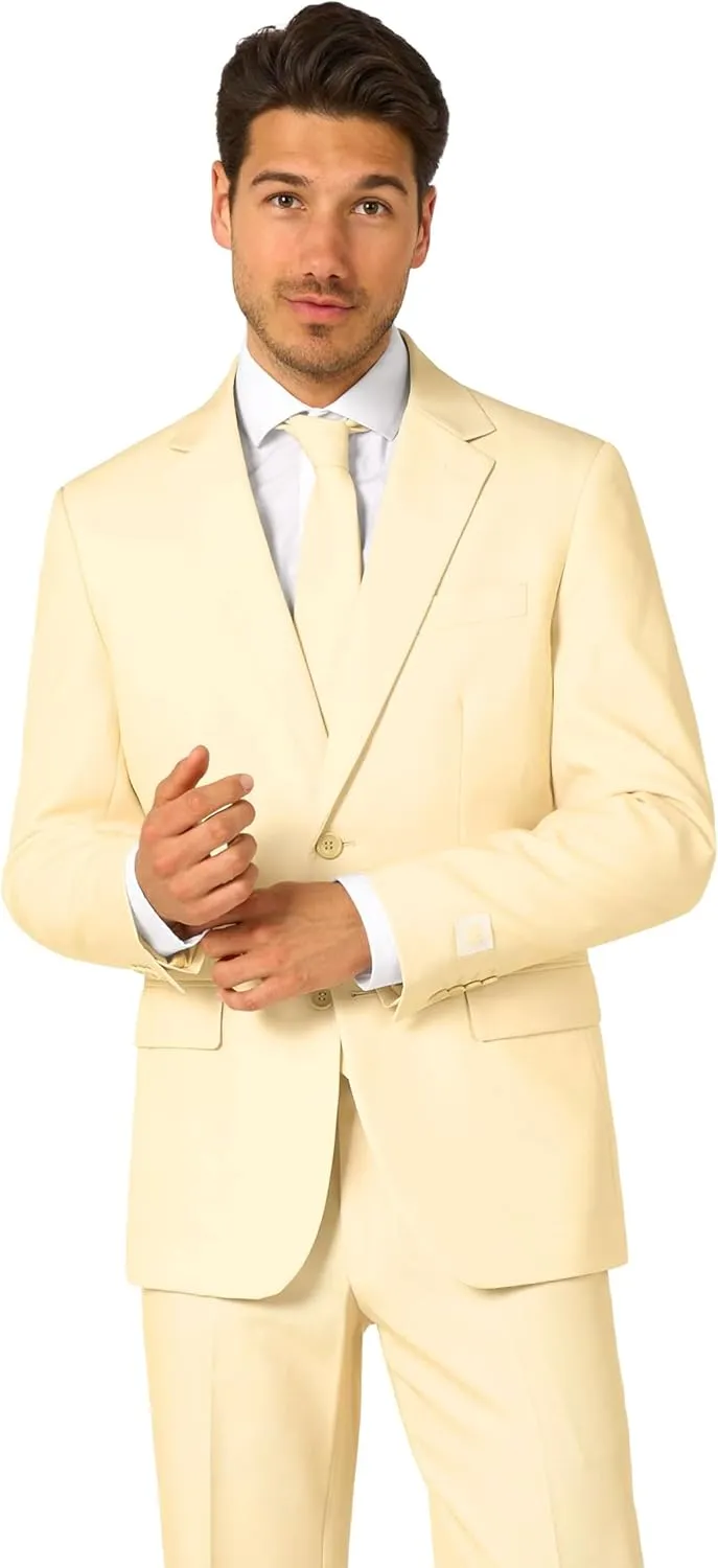 OppoSuits Solid Color Party Suits - Colorful Outfits for Prom, Weddings, Bachelor Parties - Comes With Blazer, Pants & Tie