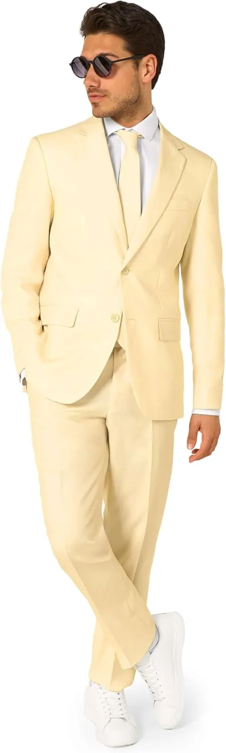 OppoSuits Solid Color Party Suits - Colorful Outfits for Prom, Weddings, Bachelor Parties - Comes With Blazer, Pants & Tie