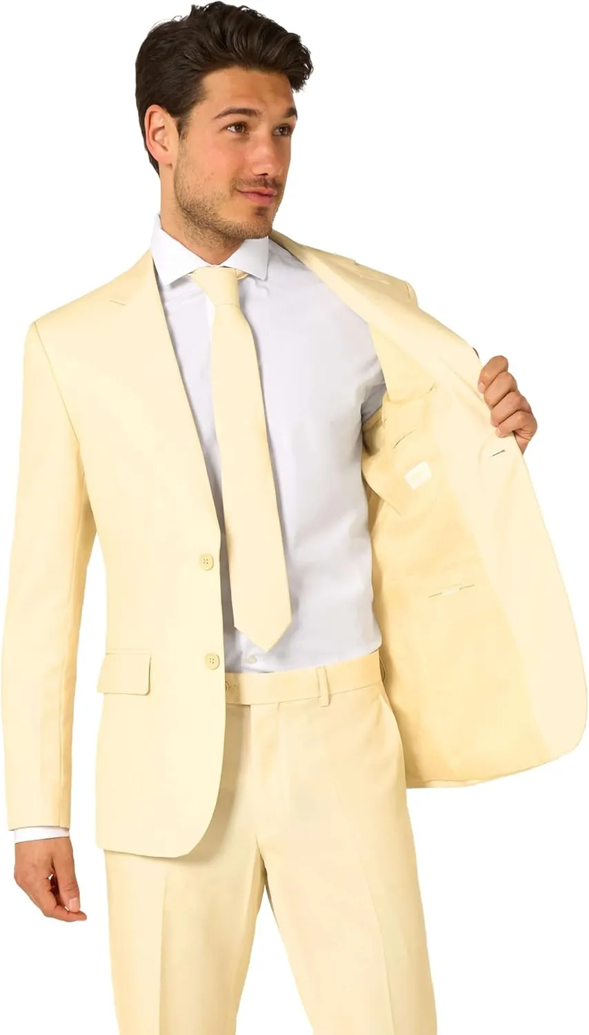 OppoSuits Solid Color Party Suits - Colorful Outfits for Prom, Weddings, Bachelor Parties - Comes With Blazer, Pants & Tie
