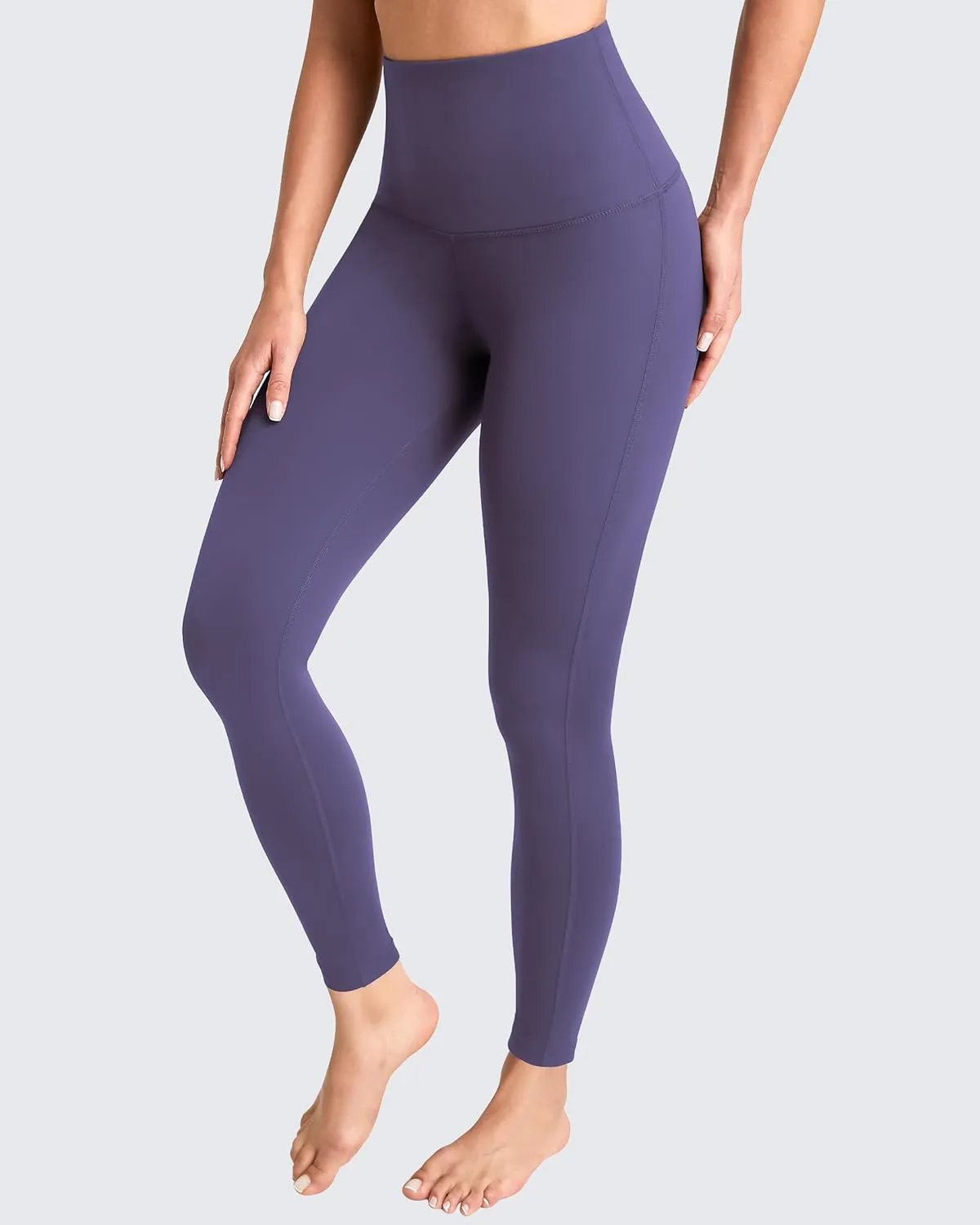 QUEENIEKE Workout Leggings for Women 27" - Ultra High Waisted Tummy Control Yoga Pants Butt Lifting Gym Training Tight