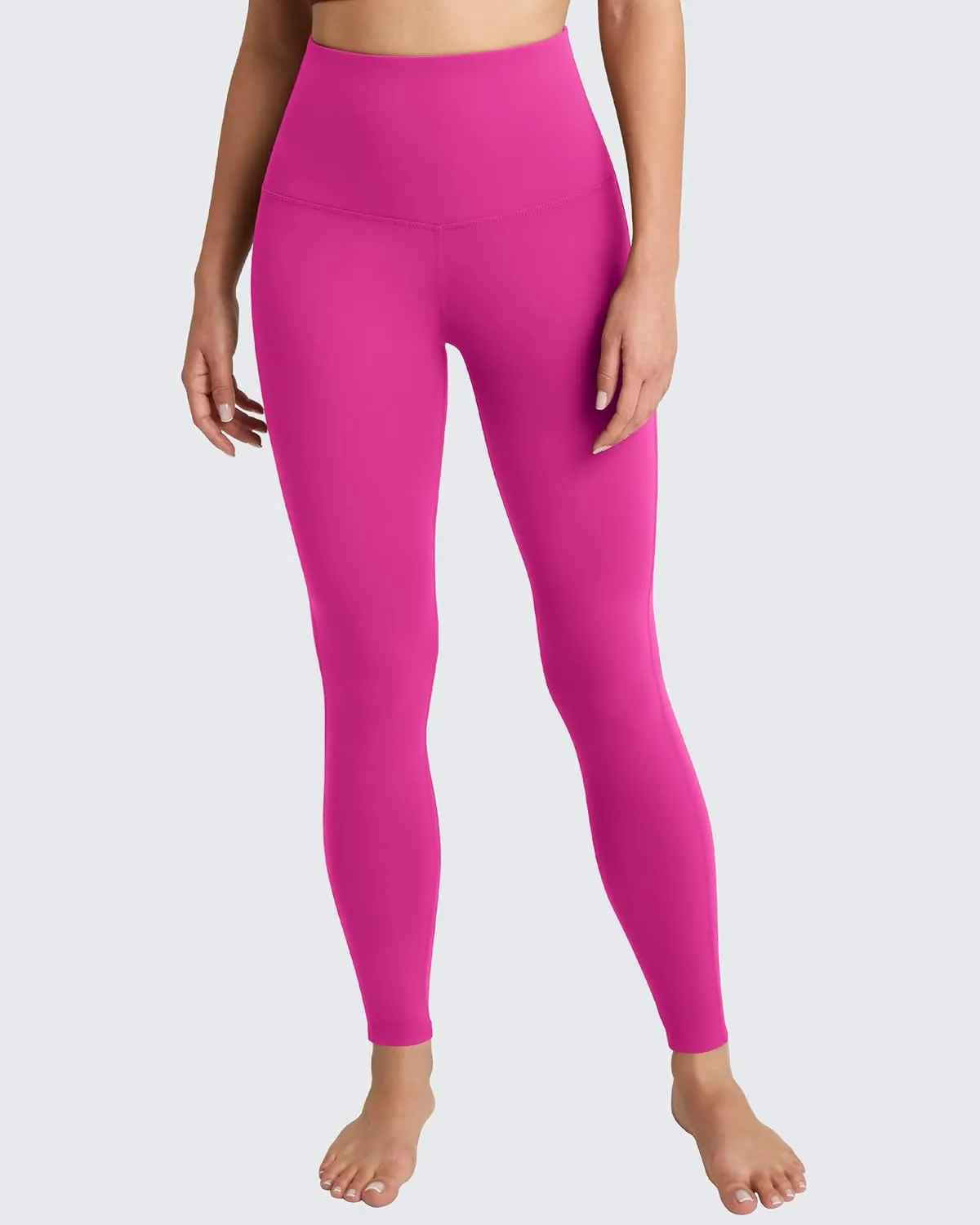 QUEENIEKE Workout Leggings for Women 27" - Ultra High Waisted Tummy Control Yoga Pants Butt Lifting Gym Training Tight