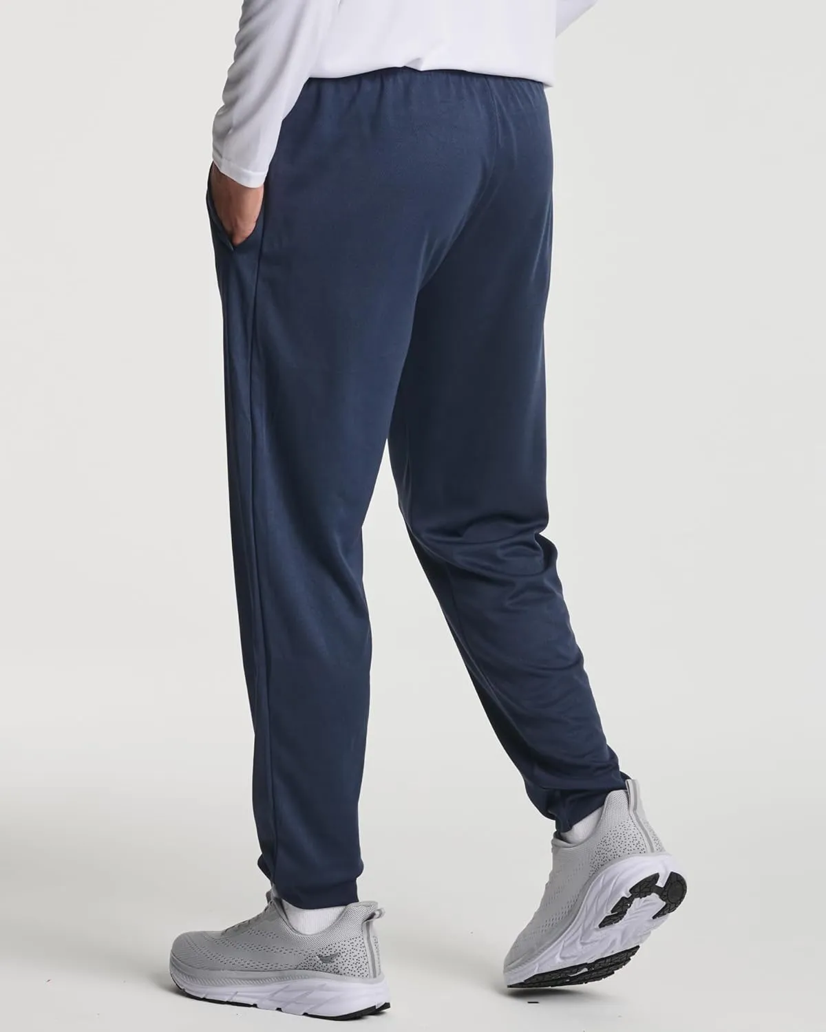 Real Essentials 3 Pack: Men's Tech Mesh Active Athletic Casual Jogger Sweatpants with Pockets(Available in Big & Tall)