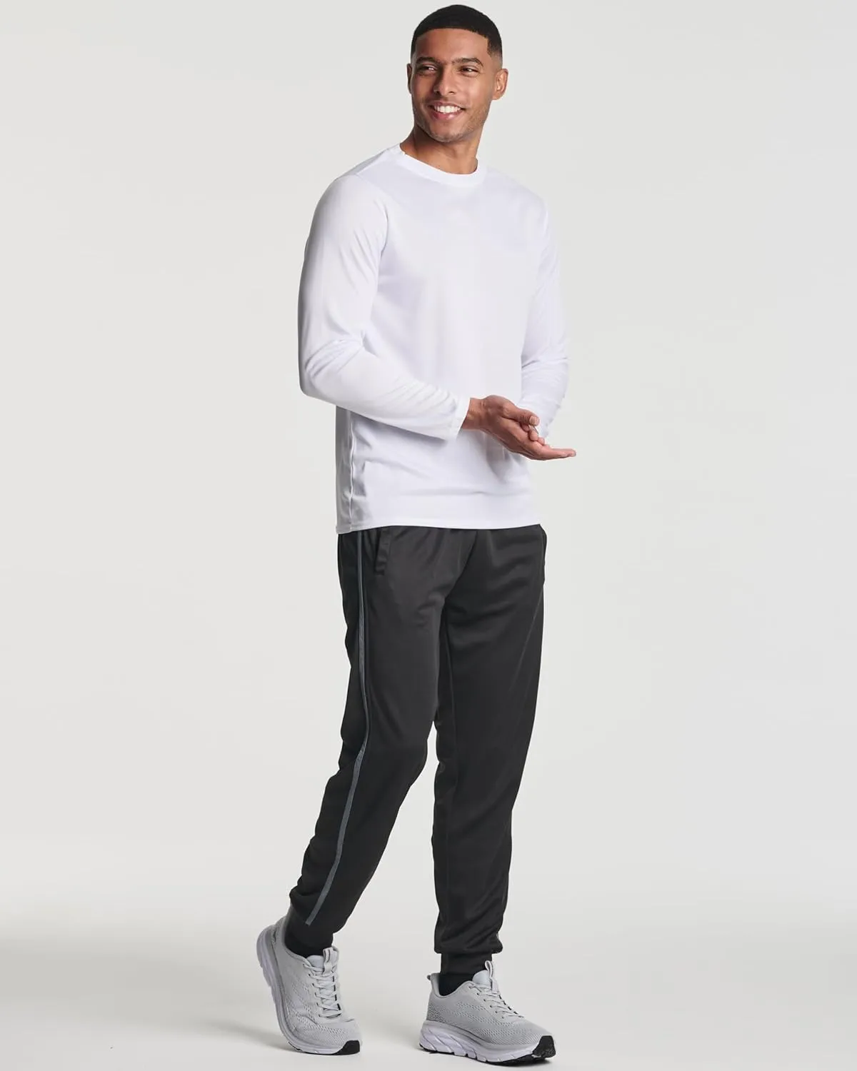 Real Essentials 3 Pack: Men's Tech Mesh Active Athletic Casual Jogger Sweatpants with Pockets(Available in Big & Tall)