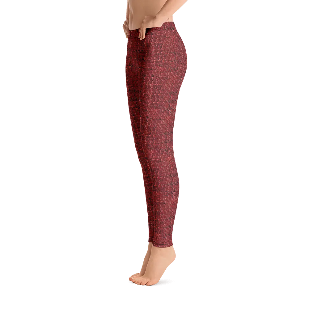 Red Boucl Leggings