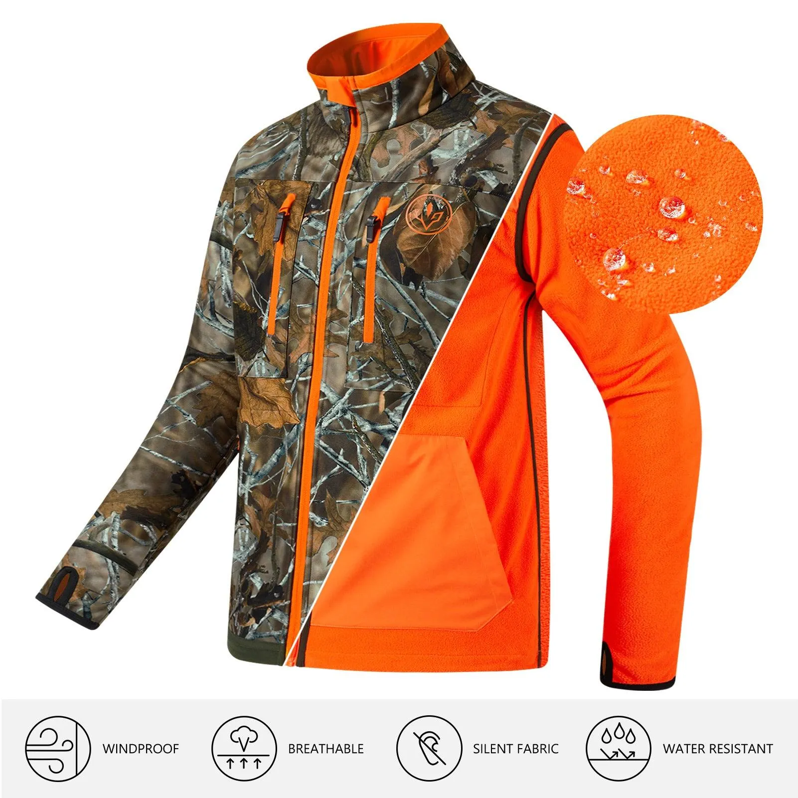 Reversible Lightweight Insulated Hunting Jacket