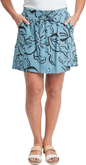 Royalty For Me Womens Womens Cotton Gauze Cargo Skort