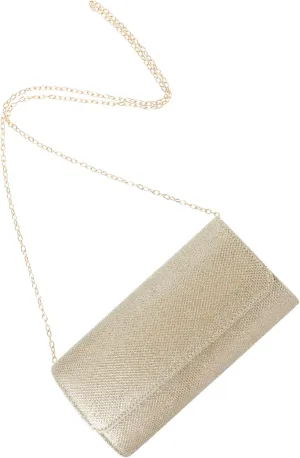 SAFIGLE Lady's Clutch Bag Elegant Evening Bag for Women Party Purse Chain Strap Polyester Handbag