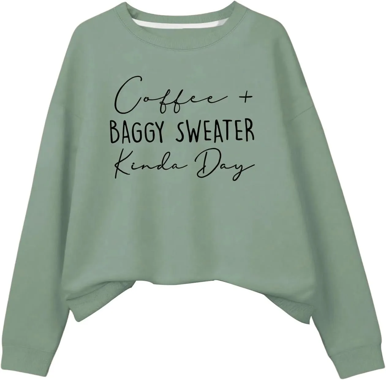 SHENHE Women's Casual Letter Graphic Print Sweatshirt Long Sleeve Crewneck Lined Warm Sweatshirt Pullover Top