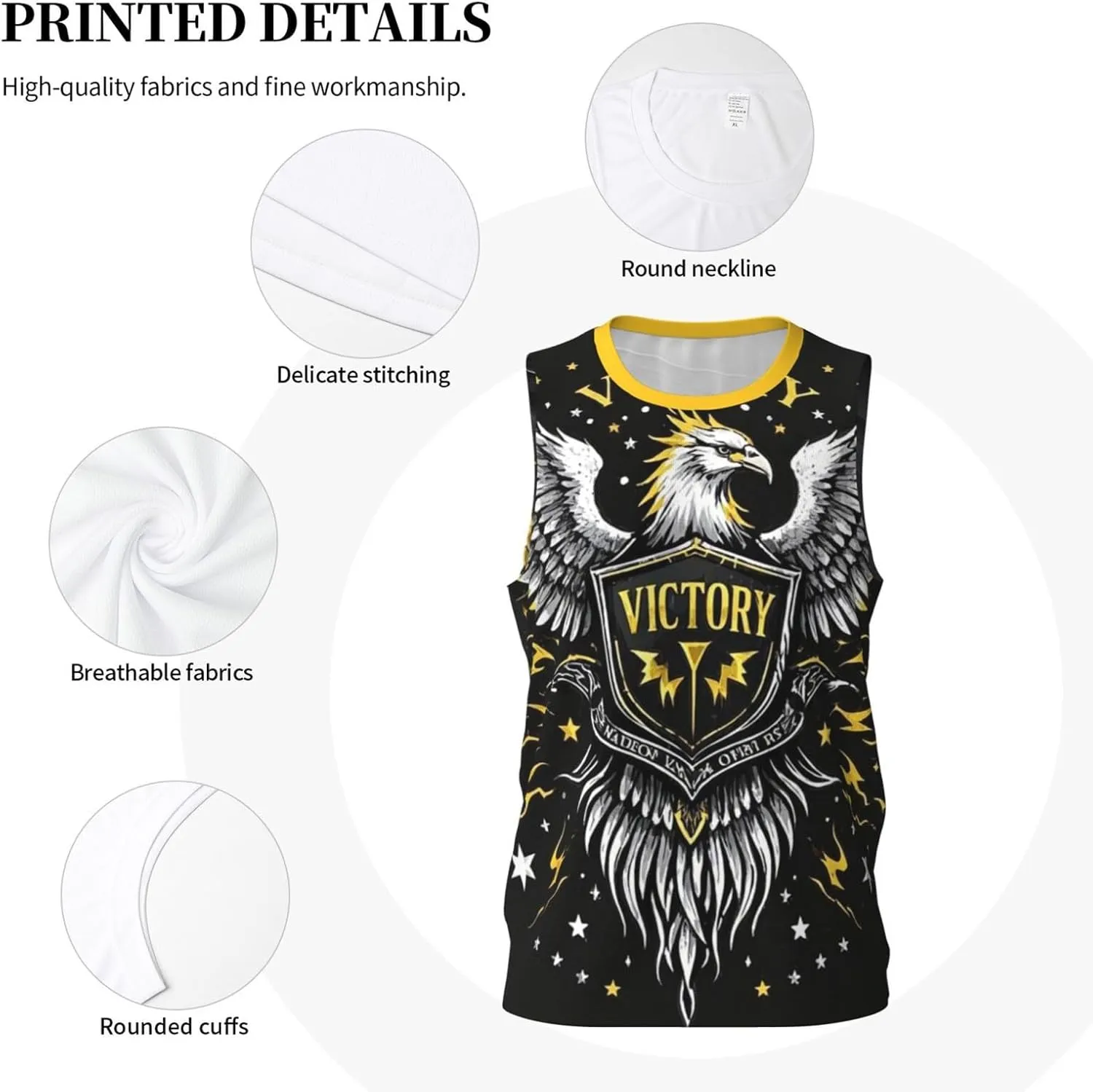 Sleeveless Victory Jersey, Leading The Fashion, Sports Undershirt, Riding Tops