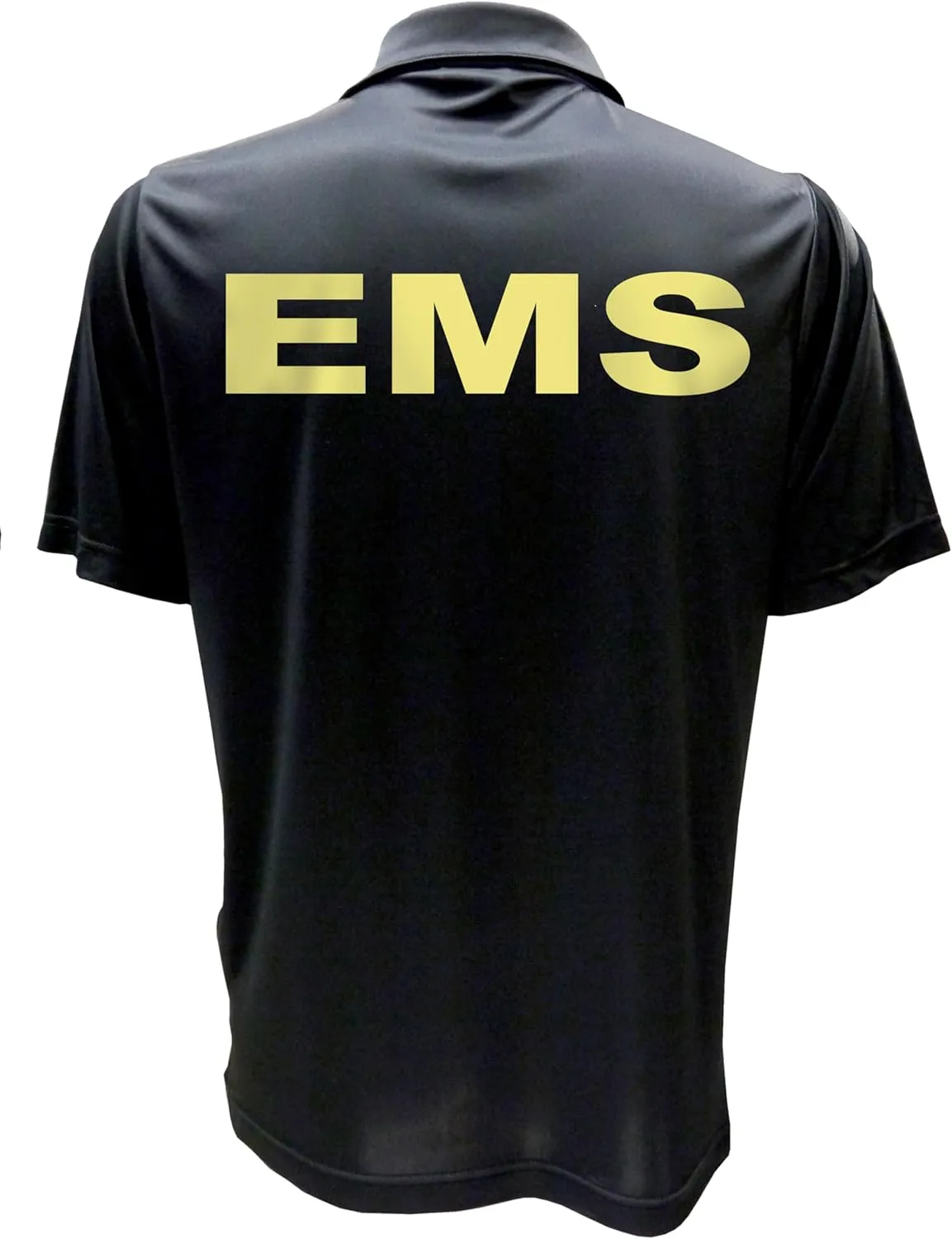 Smart People Clothing EMS Polo with Reflective Designs Front and Back, Performance Polo w/Moisture Wicking Technology