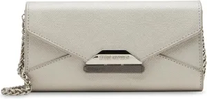 Steve Madden Norma Wallet on a String, Silver