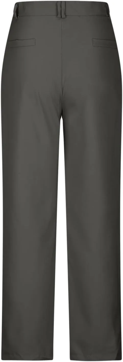Straight Leg Dress Pants Women's High Waist Business Casual Trousers Slim Fit Dressy Full Length Work Pant with Pocket