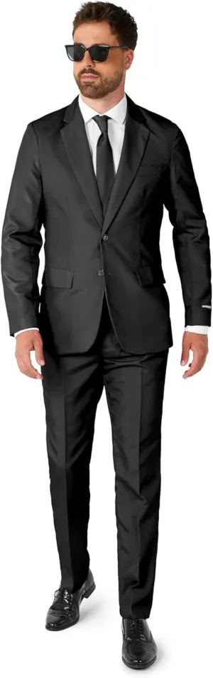 Suitmeister Men's Party Costumes - Slim Fit Solid Color Suit for Leisure - Halloween Parties and Party Wear