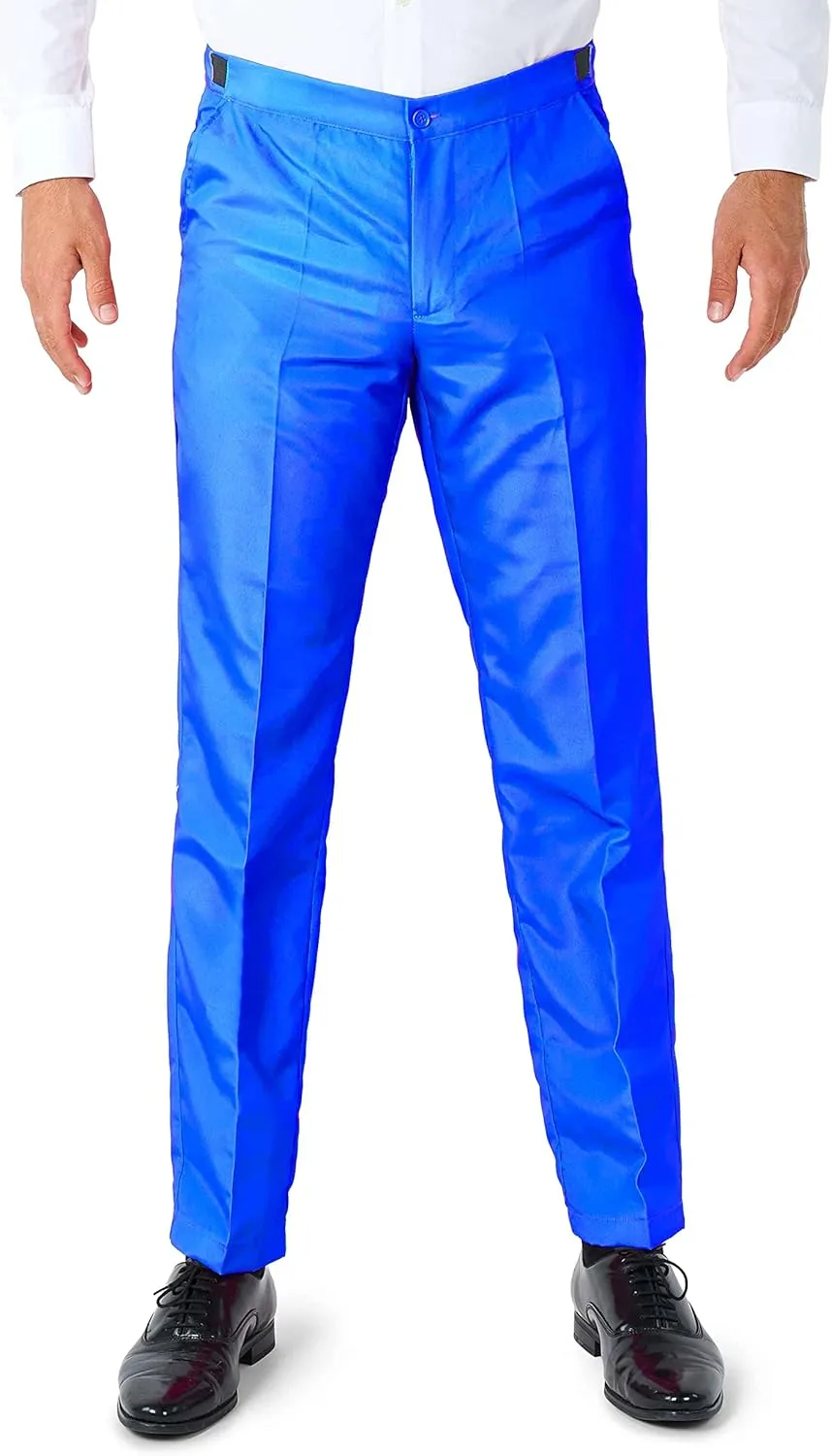 Suitmeister Men's Party Costumes - Slim Fit Solid Color Suit for Leisure - Halloween Parties and Party Wear