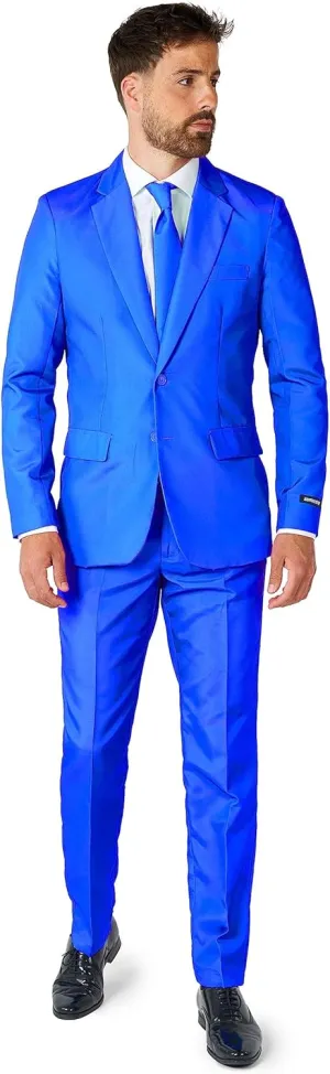 Suitmeister Men's Party Costumes - Slim Fit Solid Color Suit for Leisure - Halloween Parties and Party Wear