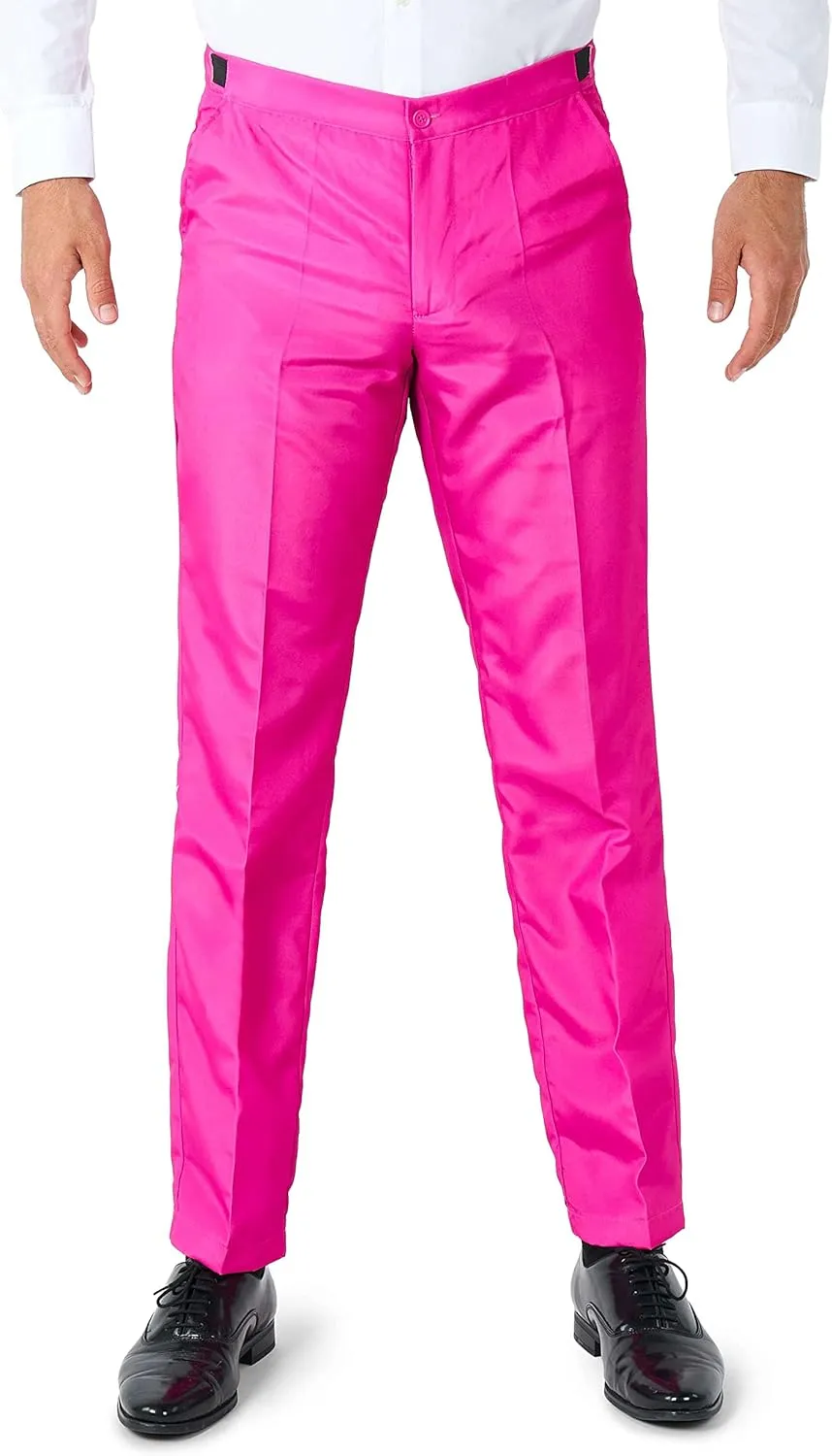 Suitmeister Men's Party Costumes - Slim Fit Solid Color Suit for Leisure - Halloween Parties and Party Wear