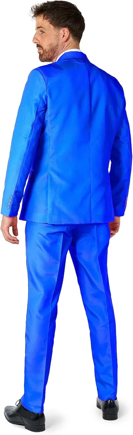 Suitmeister Men's Party Costumes - Slim Fit Solid Color Suit for Leisure - Halloween Parties and Party Wear