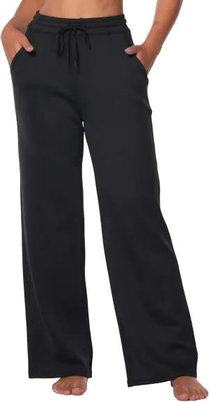 Sunzel Wide Leg Pants Women High Waist Yoga Pants with Pockets Stretch Loose Comfy Casual Lounge Sweatpants