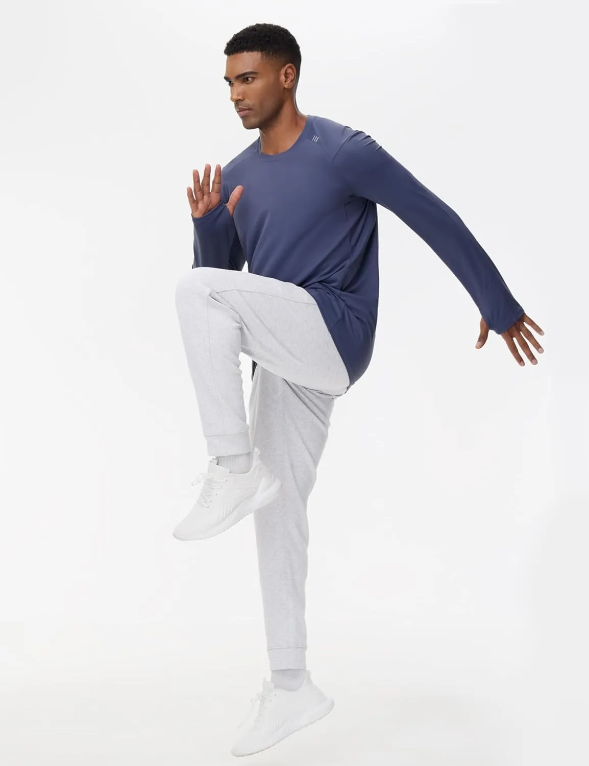 THE GYM PEOPLE Mens' Fleece Joggers Pants with Deep Pockets in Loose-fit Style