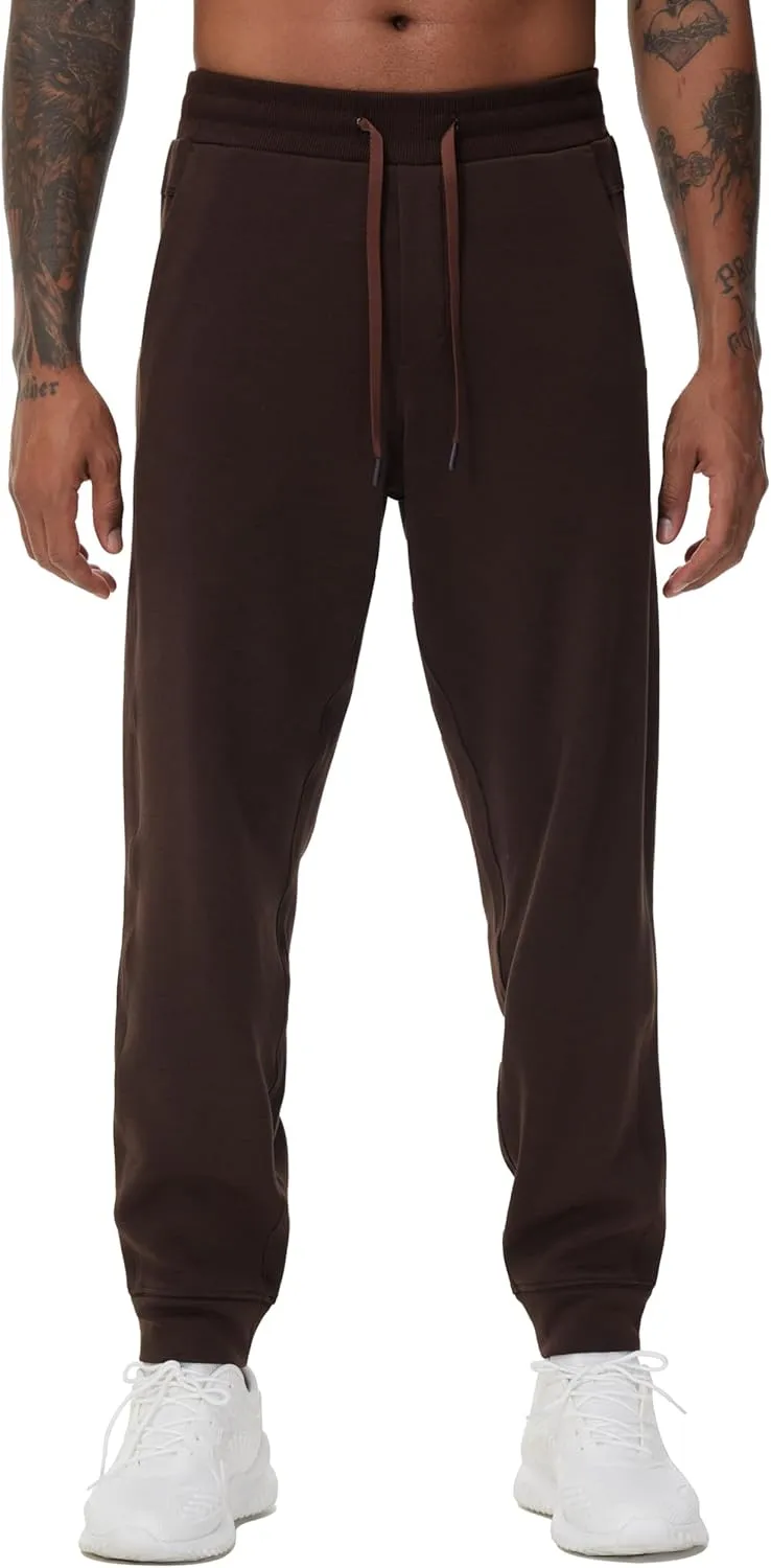 THE GYM PEOPLE Mens' Fleece Joggers Pants with Deep Pockets in Loose-fit Style