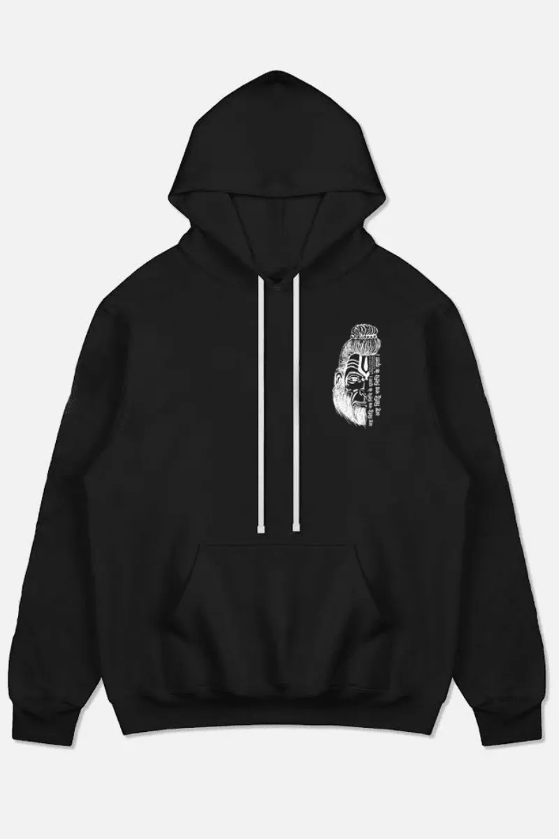 THE SON OF ANJANA LORD HANUMAN HOODIE (BLACK)