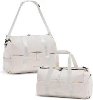 Tolaccea Gym Duffel Bag for Women, Travel Bags Foldable Sports Duffle with Shoe Compartment & Wet Pocket, Lightweight & Water-Resistant, Perfect for Workout, Weekender Overnight & Carry-On Expandable