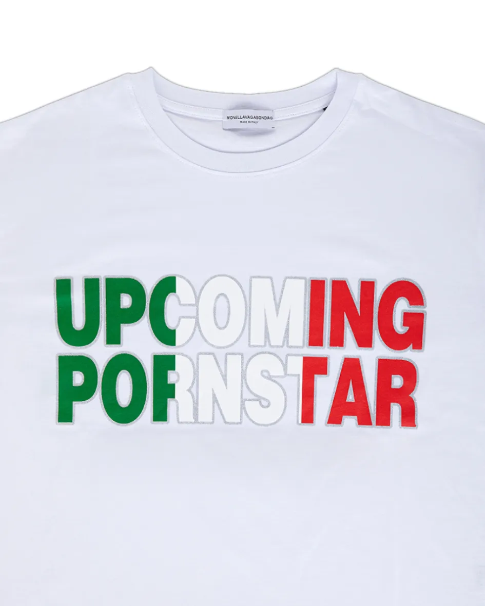Upcoming Pornstar Double Longsleeve White